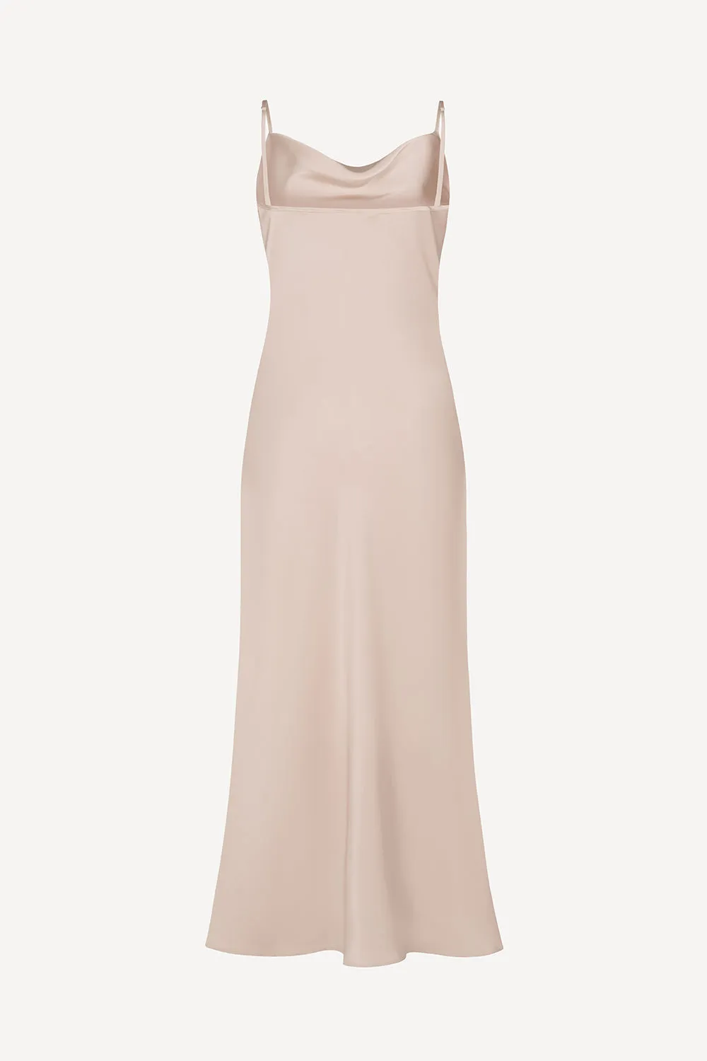 Aurelia ivory satin slip dress