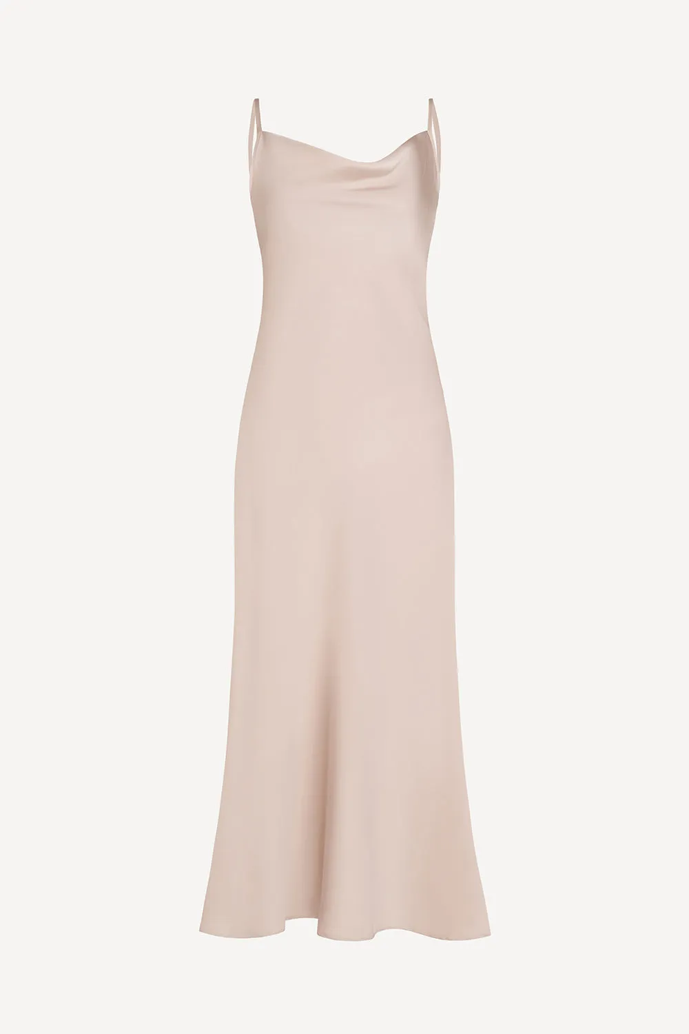 Aurelia ivory satin slip dress
