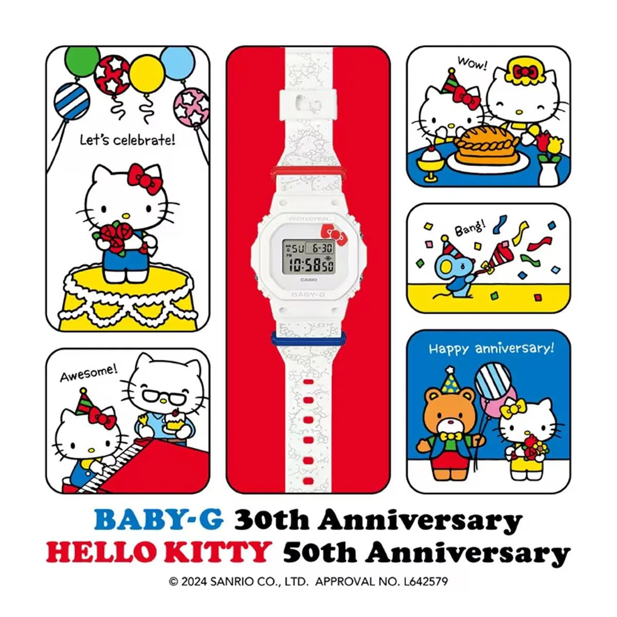 Baby-G x Hello Kitty Watch BGD-565KT-7