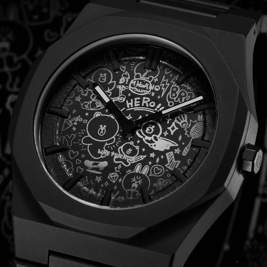 D1 Milano x Line Friends Watch D1-PCBJLF