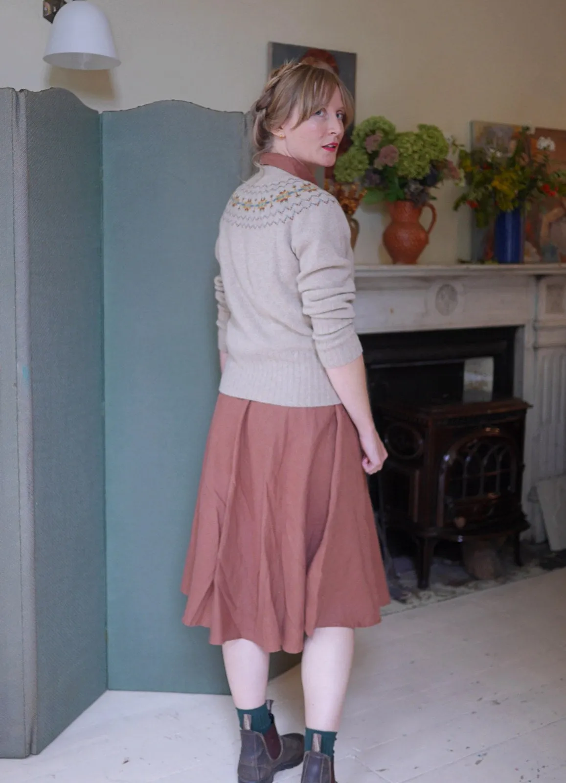 Fair Isle Crew Neck Jumper - Oat