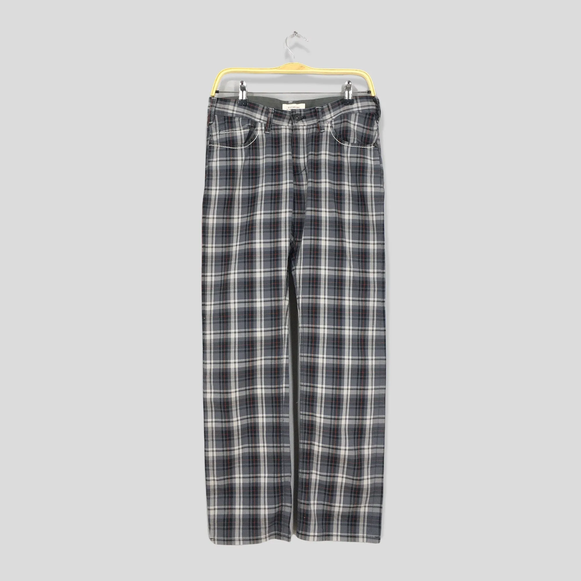 Hiromichi Japanese Tartan Checkered Pants Size 30x29