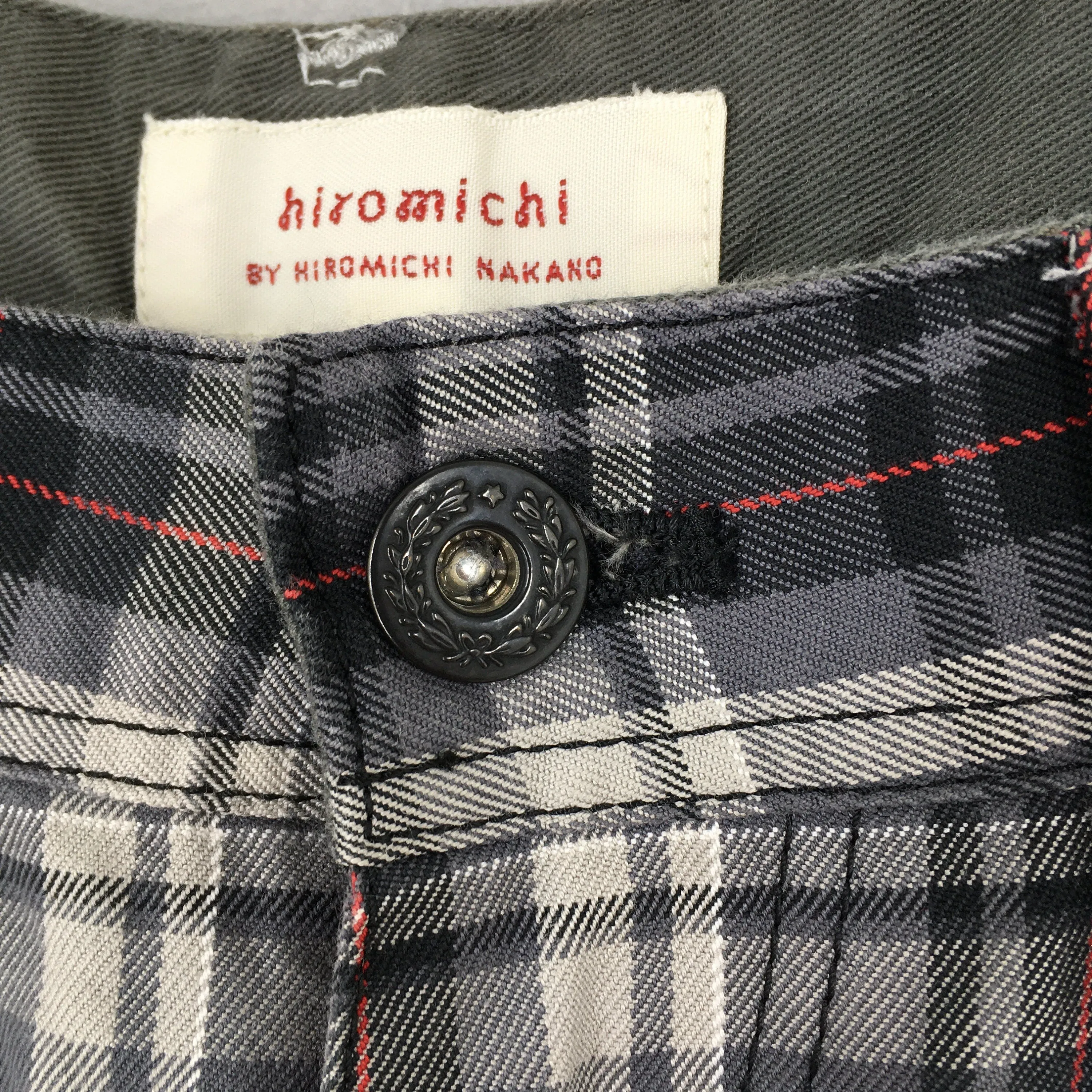 Hiromichi Japanese Tartan Checkered Pants Size 30x29