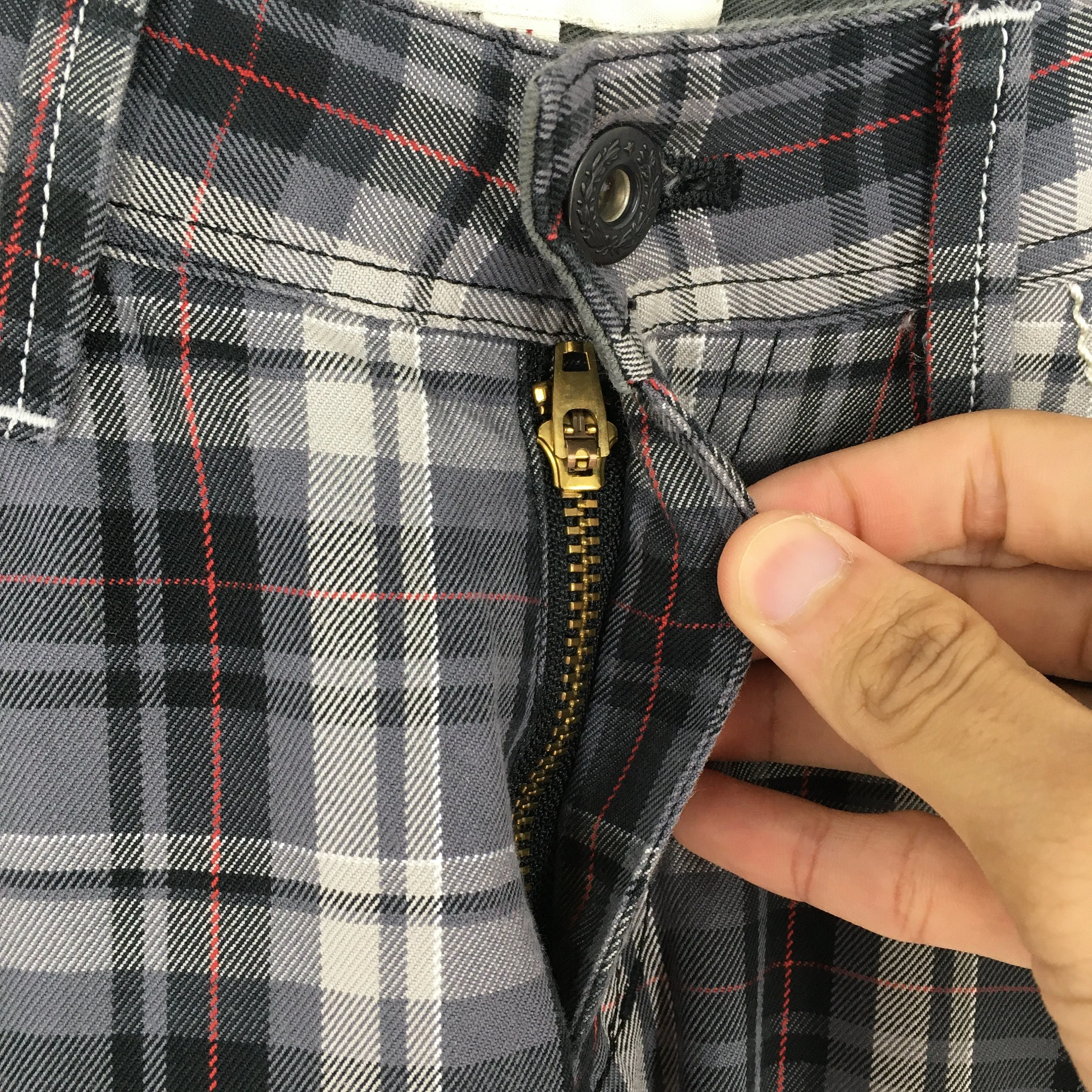 Hiromichi Japanese Tartan Checkered Pants Size 30x29