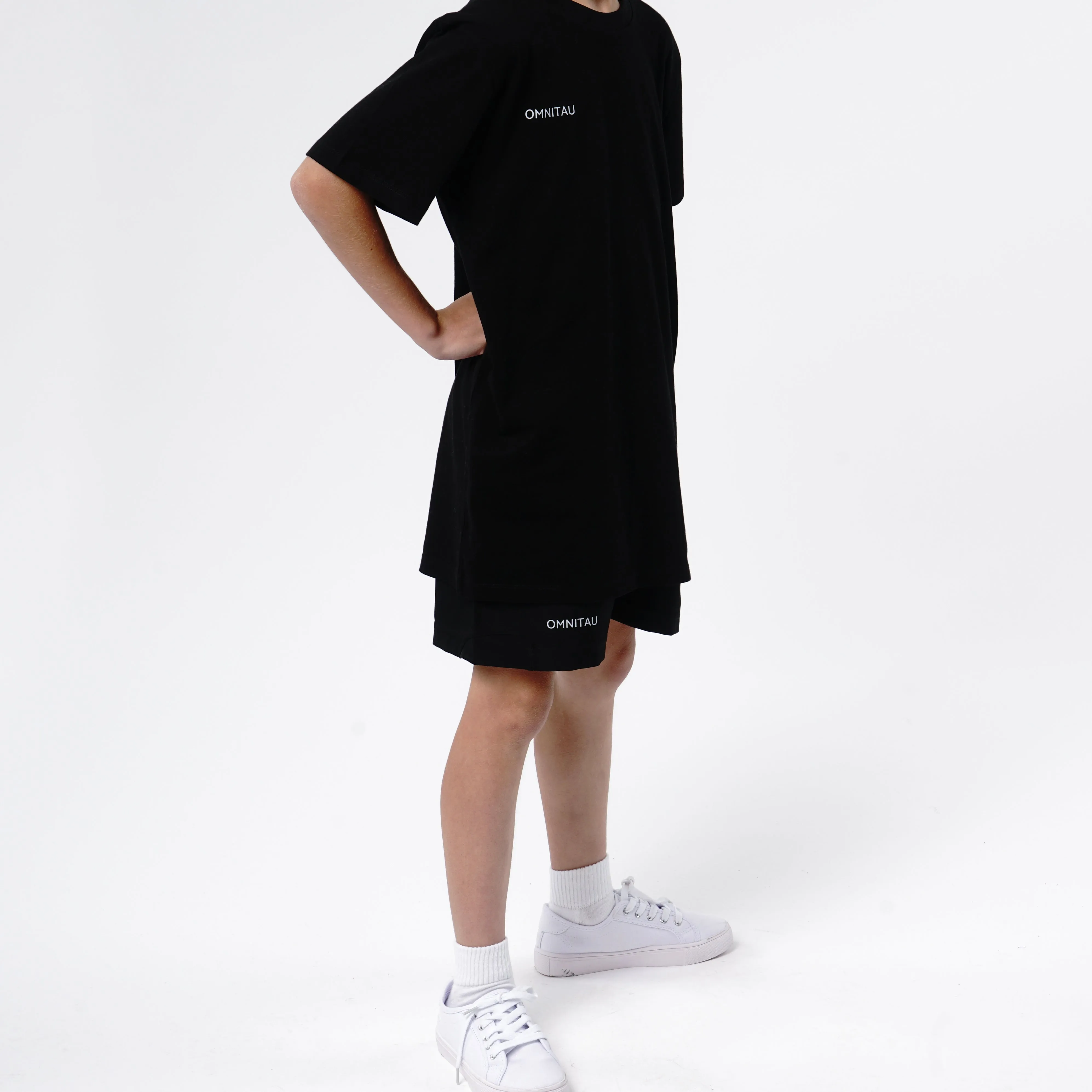 Omnitau Kid's Breathable Core Rugby Shorts - Black