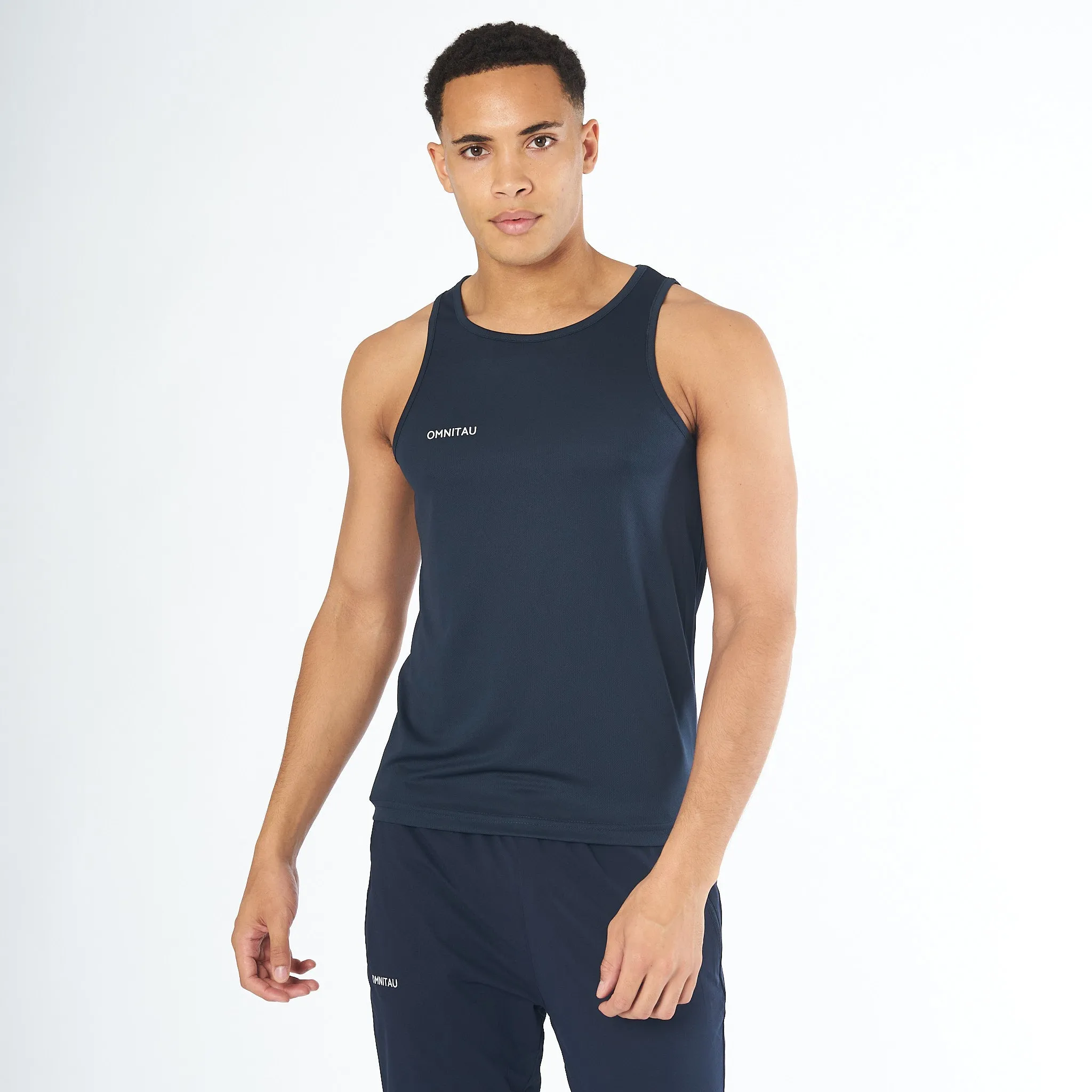 Omnitau Men's Team Sports Breathable Vest - Navy