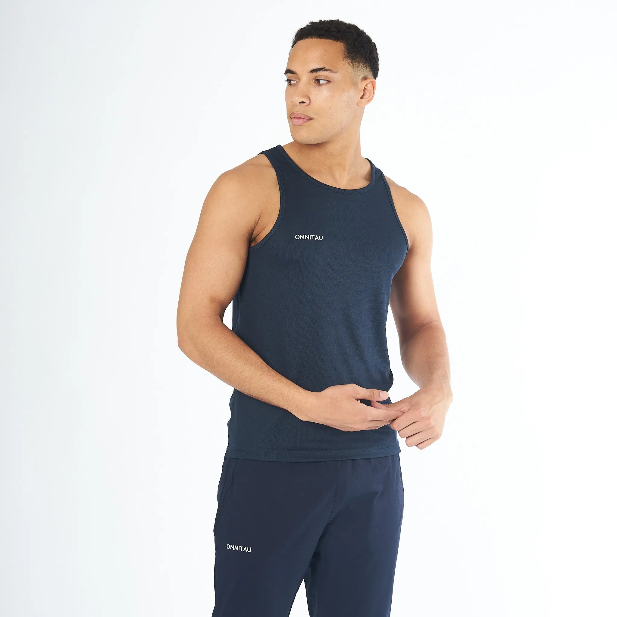 Omnitau Men's Team Sports Breathable Vest - Navy