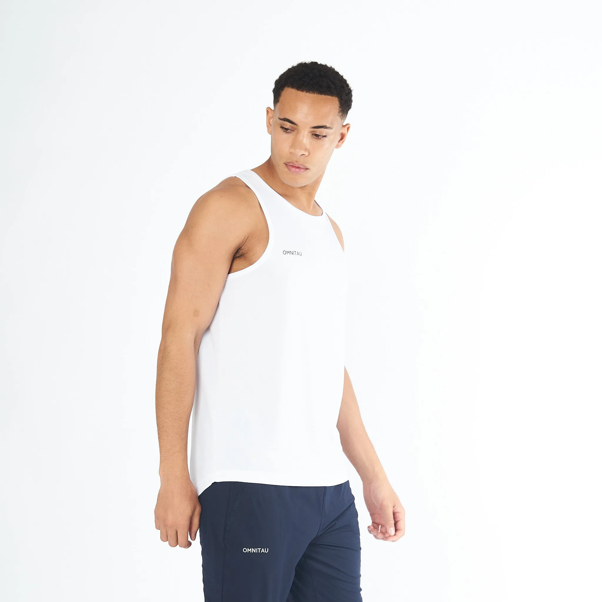 Omnitau Men's Team Sports Breathable Vest - White