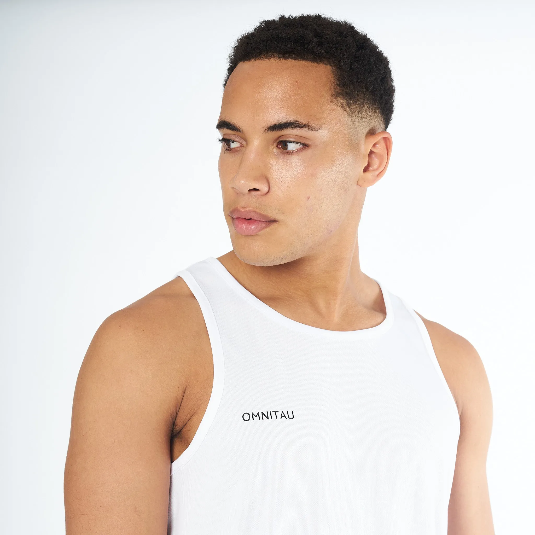 Omnitau Men's Team Sports Breathable Vest - White