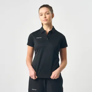 Omnitau Women's Team Sports Breathable Technical Polo - Black
