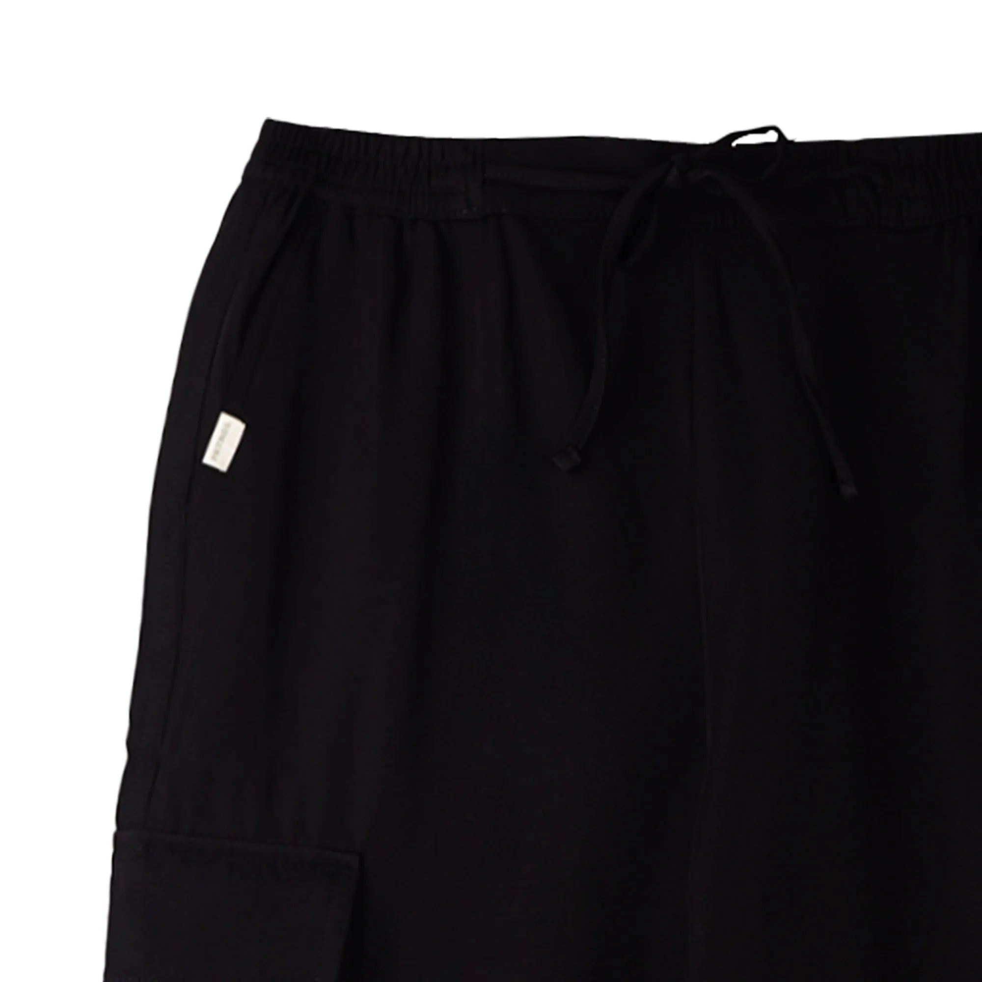 Petrol Ladies Basic Non-Denim Cargo Pants Mid-Rise Rinse Wash Fabric 169300 (Black)