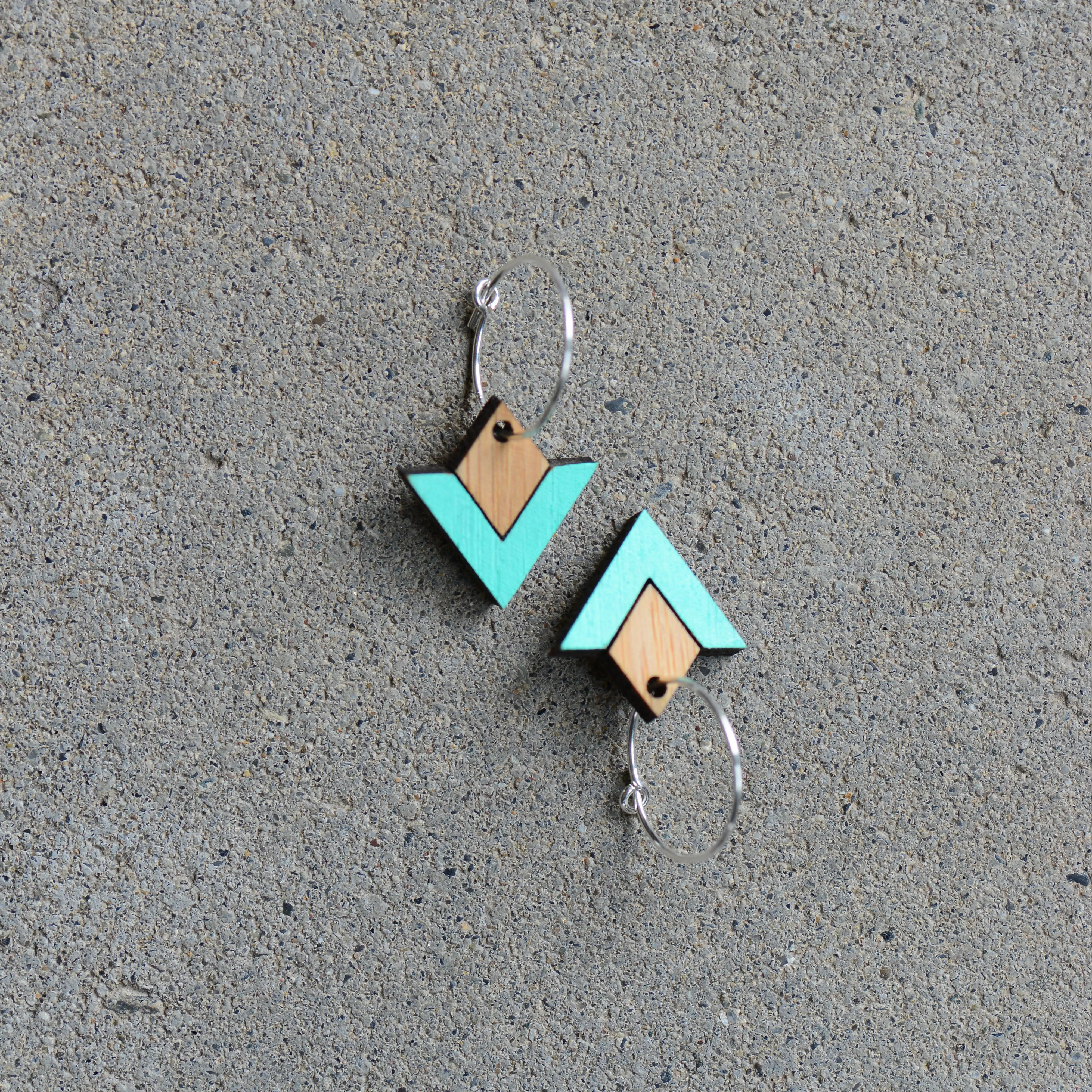 pono earrings - bamboo