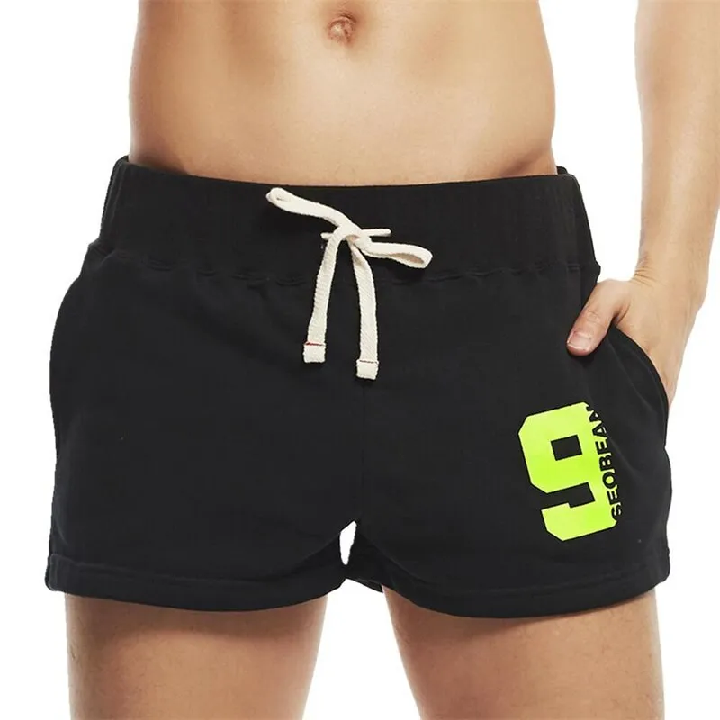 SEOBEAN Men Casual Shorts Cotton Breathable Fitness Jogger Sport Shorts Men's Clothing Bottoms Summer Shorts