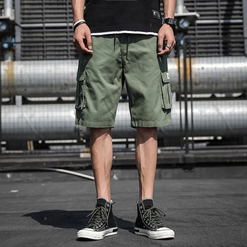 Summer Men's Outdoor Camouflage Cargo Shorts Pocket Cotton Casual Half Pants