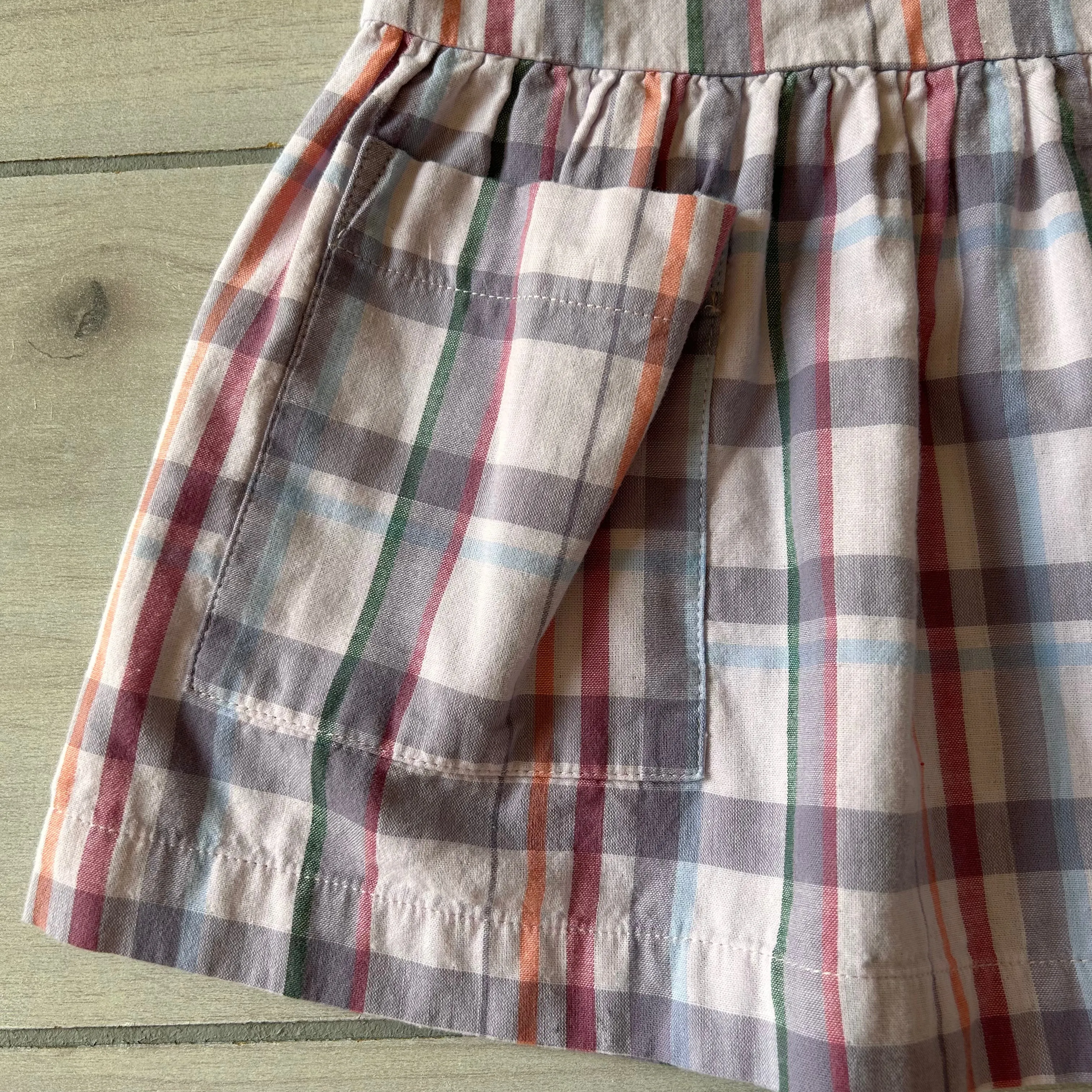 Tea Collection Plaid Pocket Tunic Shirt Dress