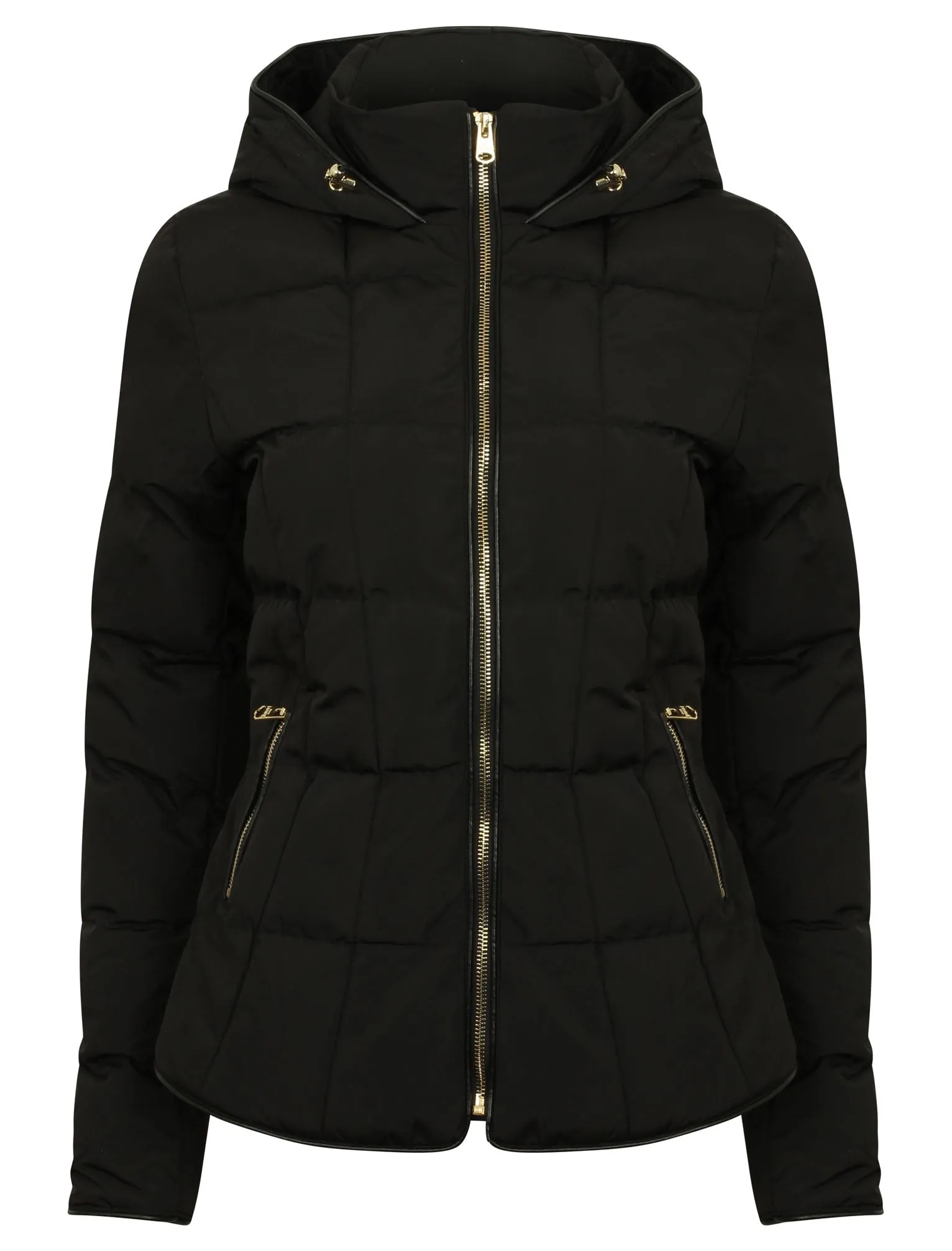 Wookie Quilted Hooded Jacket in Black - Tokyo Laundry